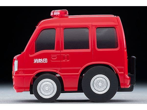 TomyTec Choro Q QS-04b SUBARU SAMBAR Van Fire Chief's Vehicle | 4543736328490