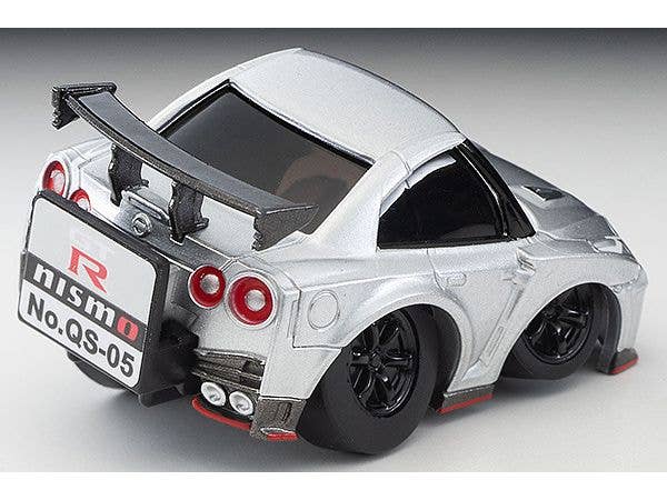 TomyTec Choro Q QS-05B Nissan Gt-R Nid7:D27Smo Nismo N Attack Package Silver | 4543736328506