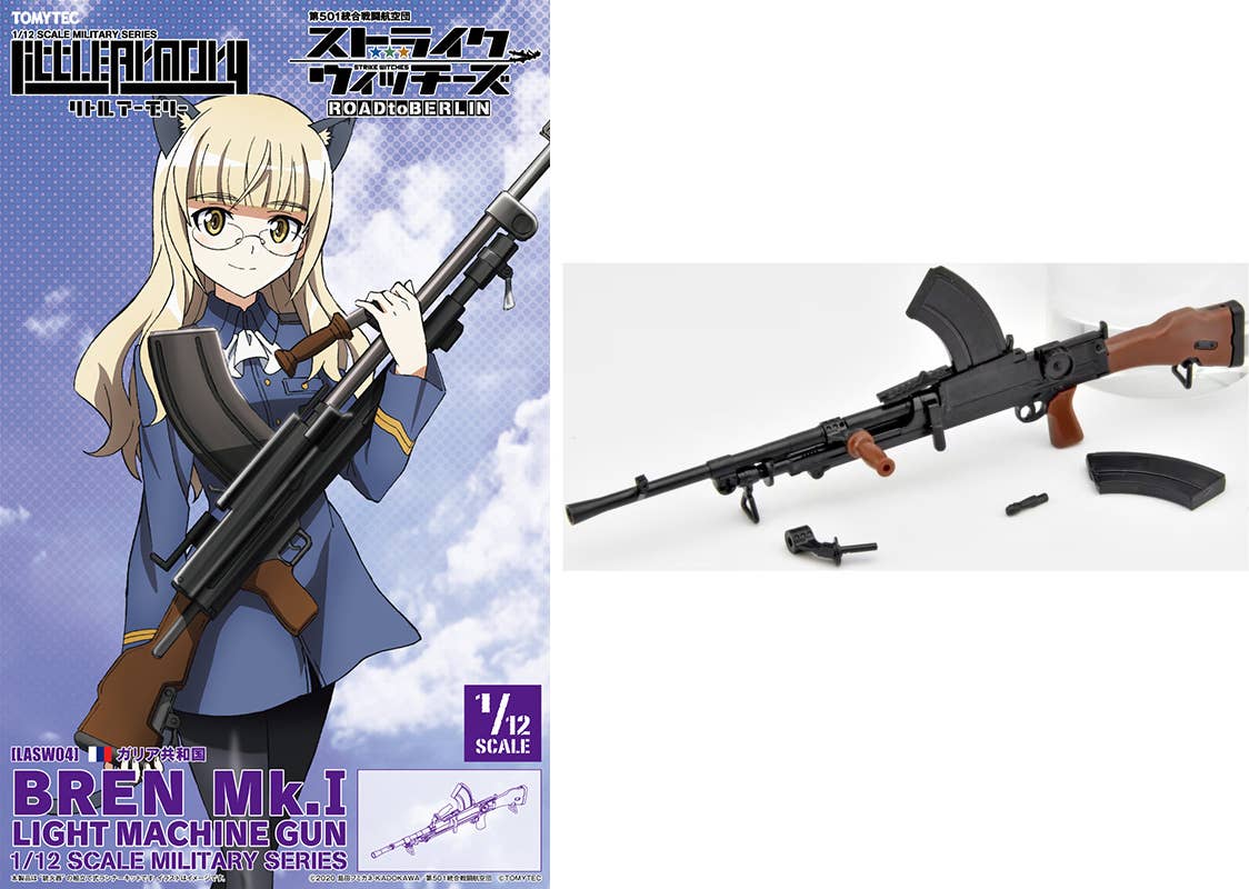 TomyTec Little Armory 1/12 LASW04 Strike Witches RtB Bren LMG Mk.I | 4543736328872
