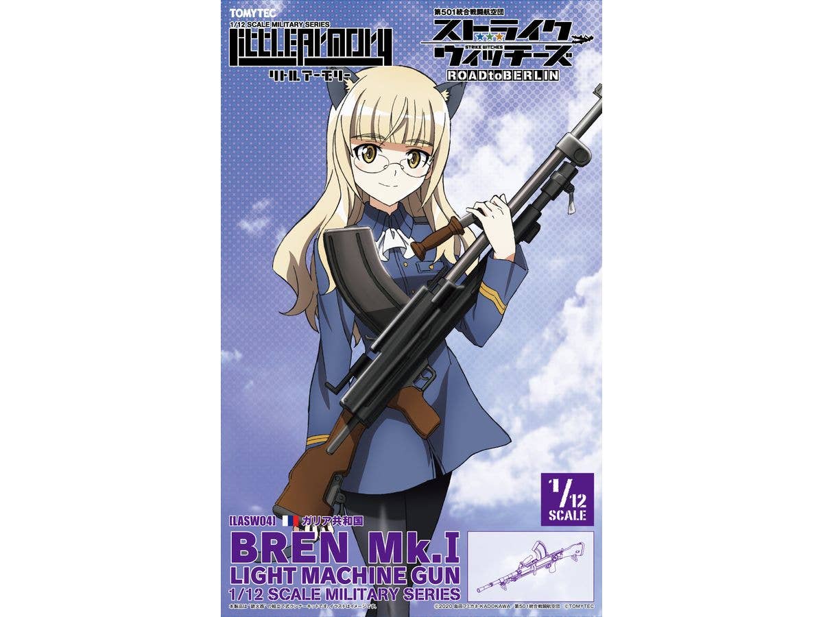 TomyTec Little Armory 1/12 LASW04 Strike Witches RtB Bren LMG Mk.I | 4543736328872