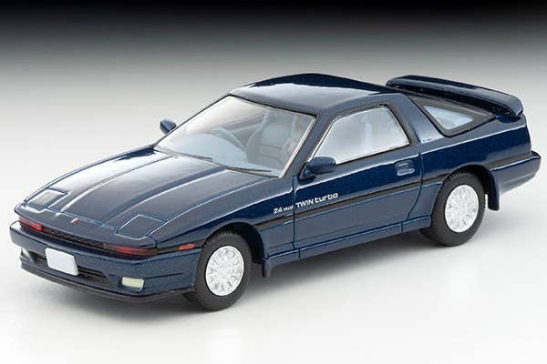 Tomica Limited Vintage 1/64 LV-N106F Toyota Supra 2.0GT Twin Turbo Navy Blue 1987 | 4543736329336