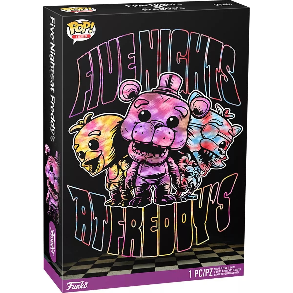 FUNKO Five Nights At Freddys • T-shirt in scatola TIE-DYE ART | 889698654784