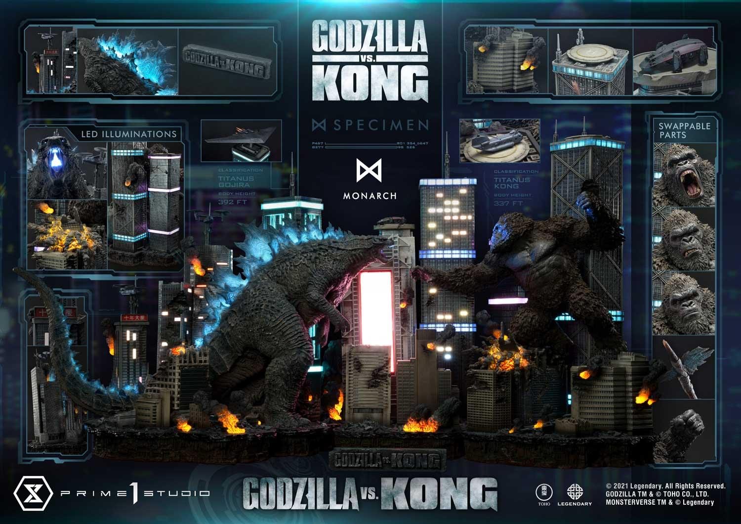 Ultimate Diorama Masterline Godzilla vs Kong (Film) Godzilla VS Kong Final Battle
