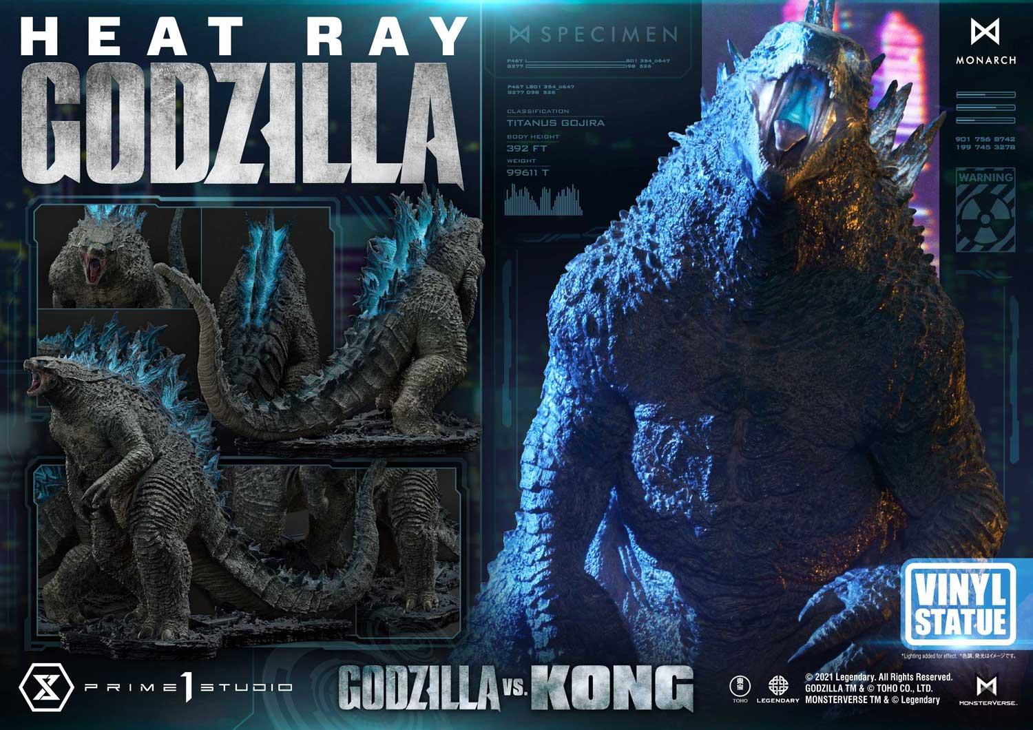 Ultimate Diorama Masterline Godzilla vs Kong (Film) Heat Ray Godzilla Vinyl Statue