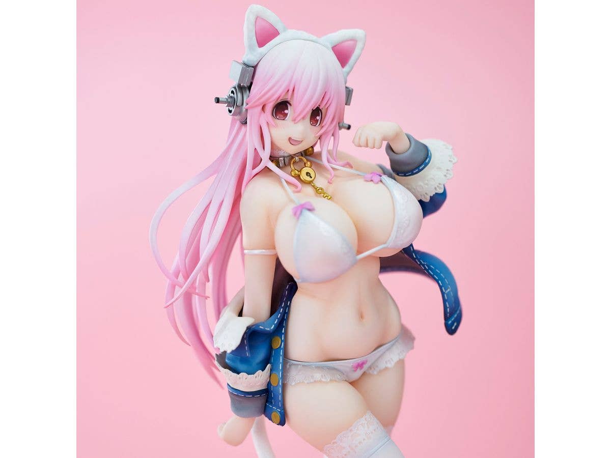 Union Creative Nitroplus Super Sonico (White Cat Ver.) Figure (2nd Reissue) | 4589642715276