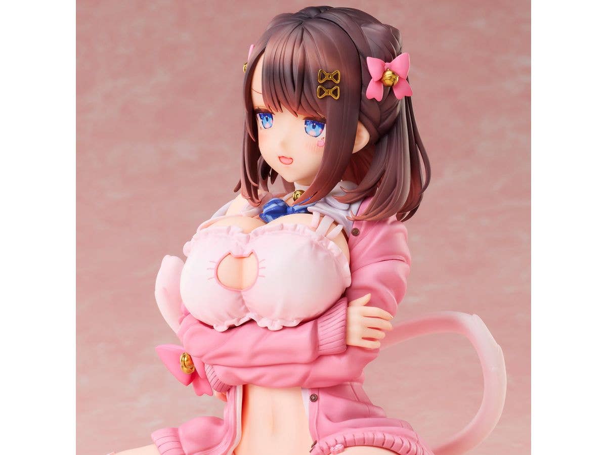 Union Creative KATTO Illustration Ribbon Hairpin-chan Complete Figure | 4589642715771