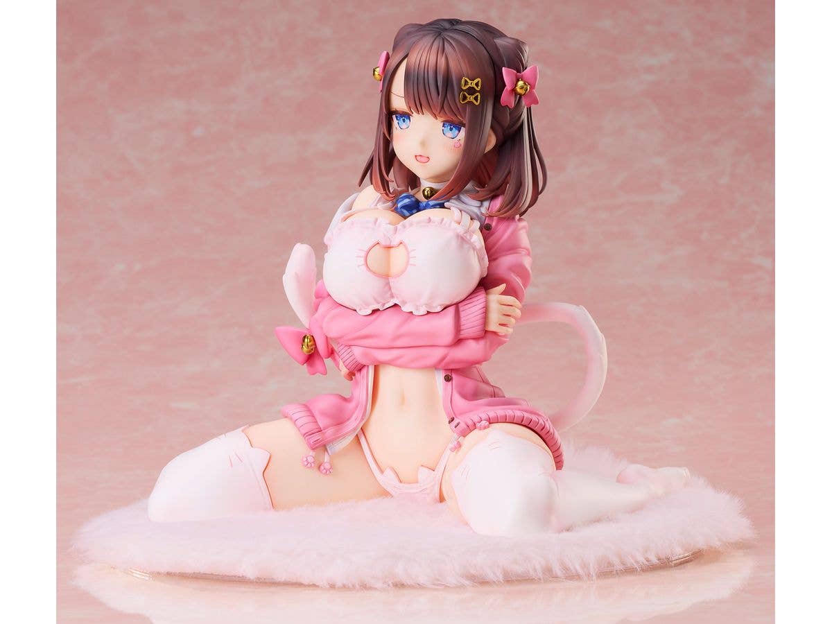 Union Creative KATTO Illustration Ribbon Hairpin-chan Complete Figure | 4589642715771