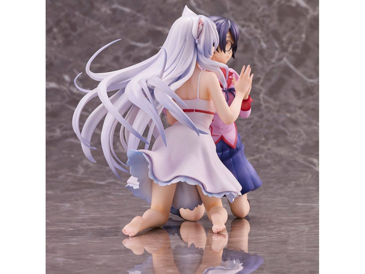 Union Creative "Nekomonogatari" Tsubasa Hanekawa Set of 2 Complete Figure | 4589642715894
