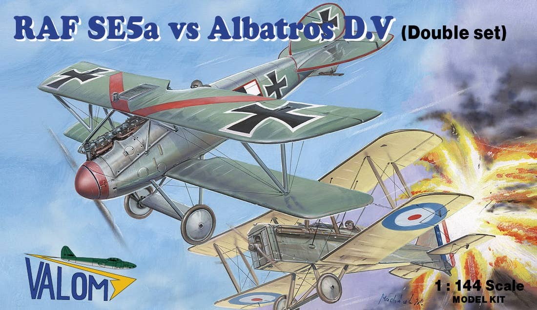 Valom 1/144 RAF SE5a vs Albatros D.V (Four Kits) | 8594054294185