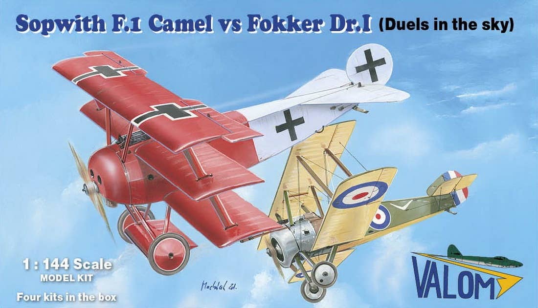 Valom 1/144 Sopwith F.1 Camel vs Fokker Dr.I (Duels in the Sky) | 8594054294215