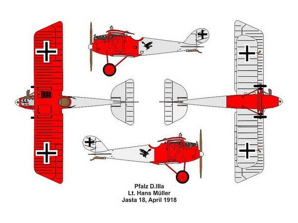 Valom 1/144 Pfalz D.III (Double Set) | 8594054294239