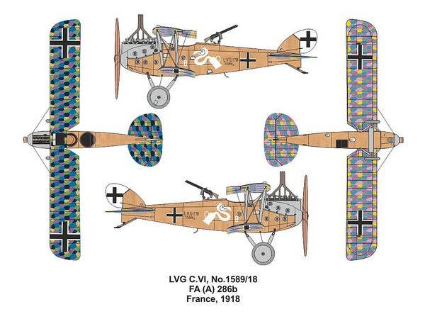 Valom 1/144 LVG C.VI (double set) | 8594054294284