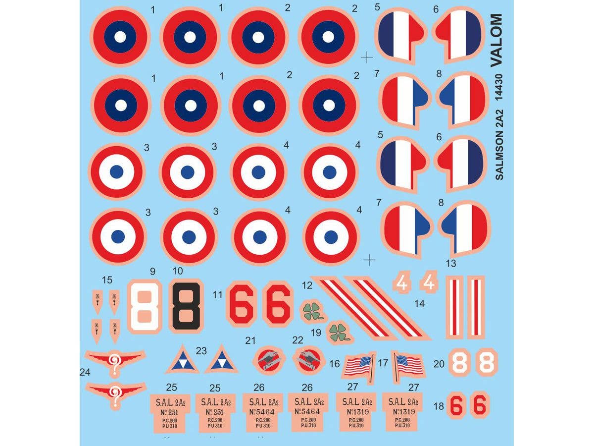 Valom 1/144 Salmson 2 A2 (double set) | 8594054294307