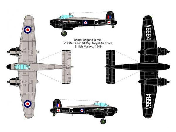 Valom 1/144 Bristol Brigand B.Mk.1 | 8594054294338