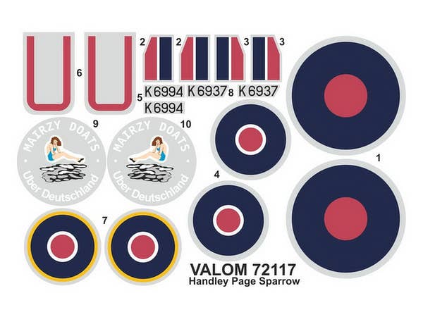 Valom 1/72 Handley Page Sparrow Mk.II (271 Sqn. RAF) | 8594054291177