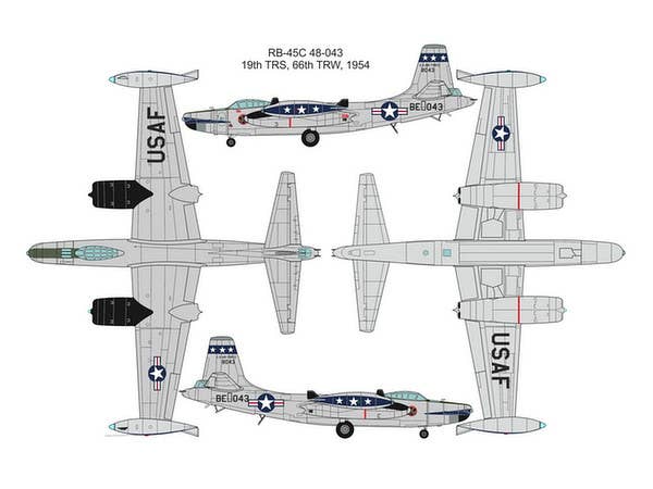 Valom 1/72 N.A. RB-45C Tornado + Mark 7 nuclear bomb | 8594054291221