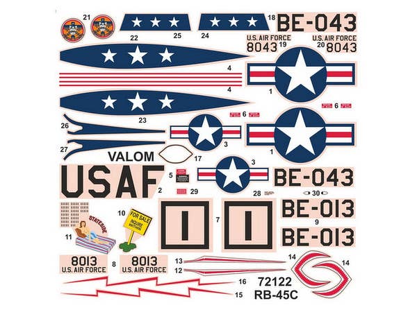 Valom 1/72 N.A. RB-45C Tornado + Mark 7 nuclear bomb | 8594054291221
