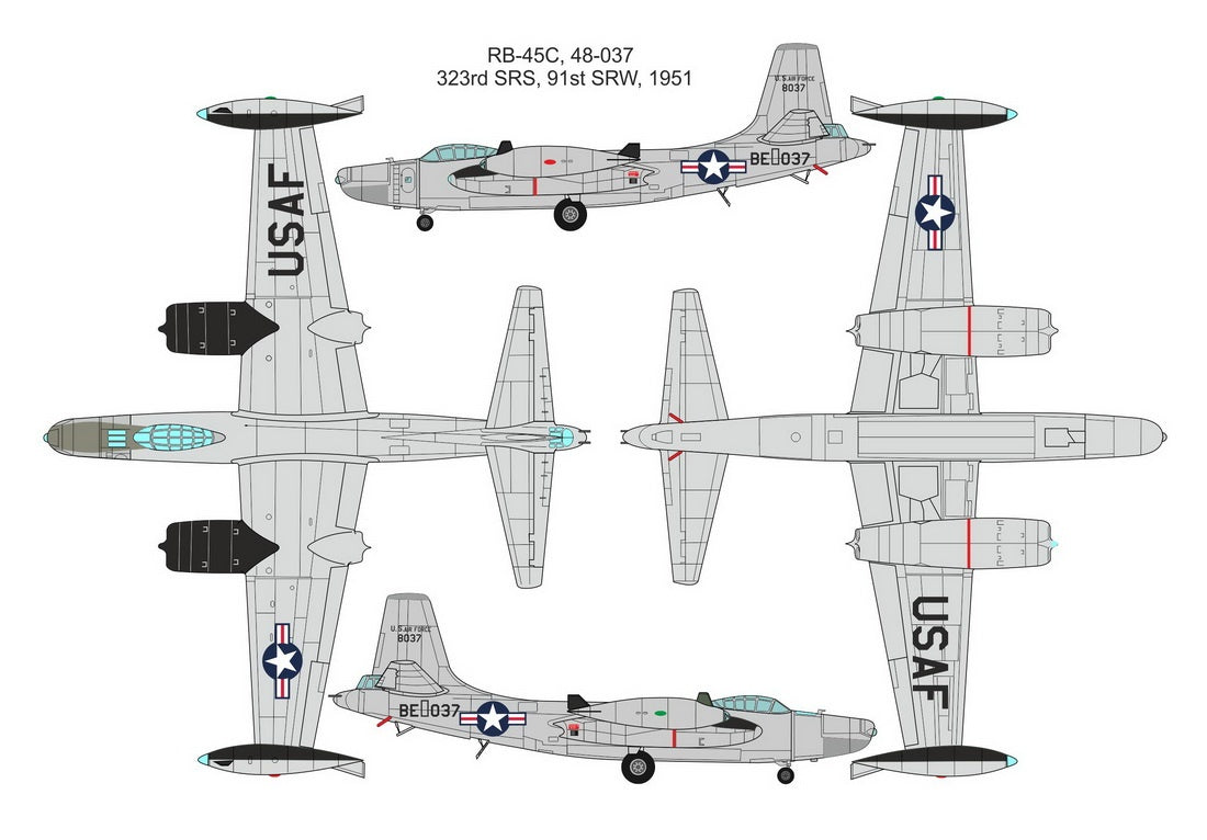 Valom 1/72 N.A. RB-45C Tornado (Korean War)