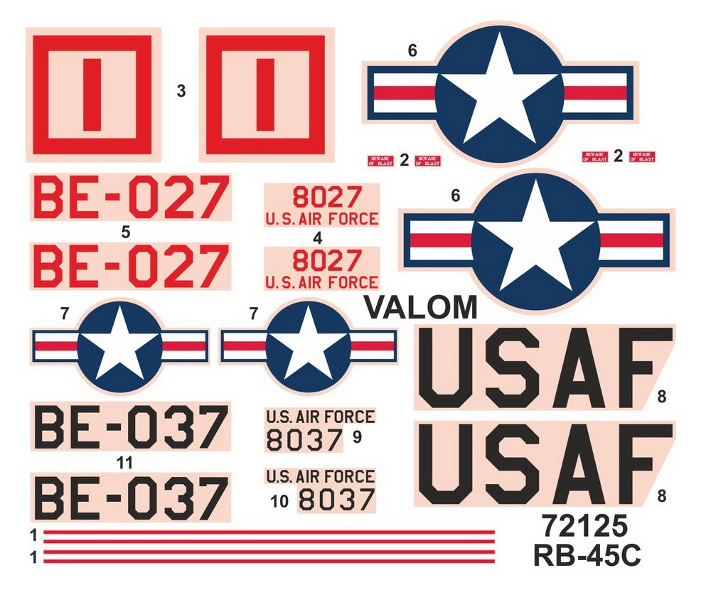 Valom 1/72 N.A. RB-45C Tornado (Korean War)