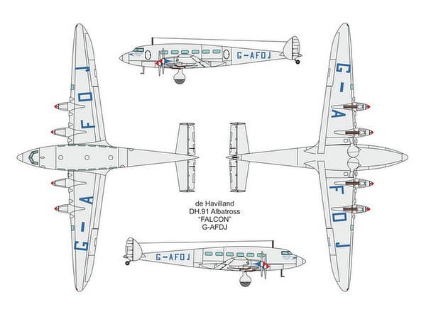 Valom 1/72 DH.91 Albatross (airliner) | 8594054291283