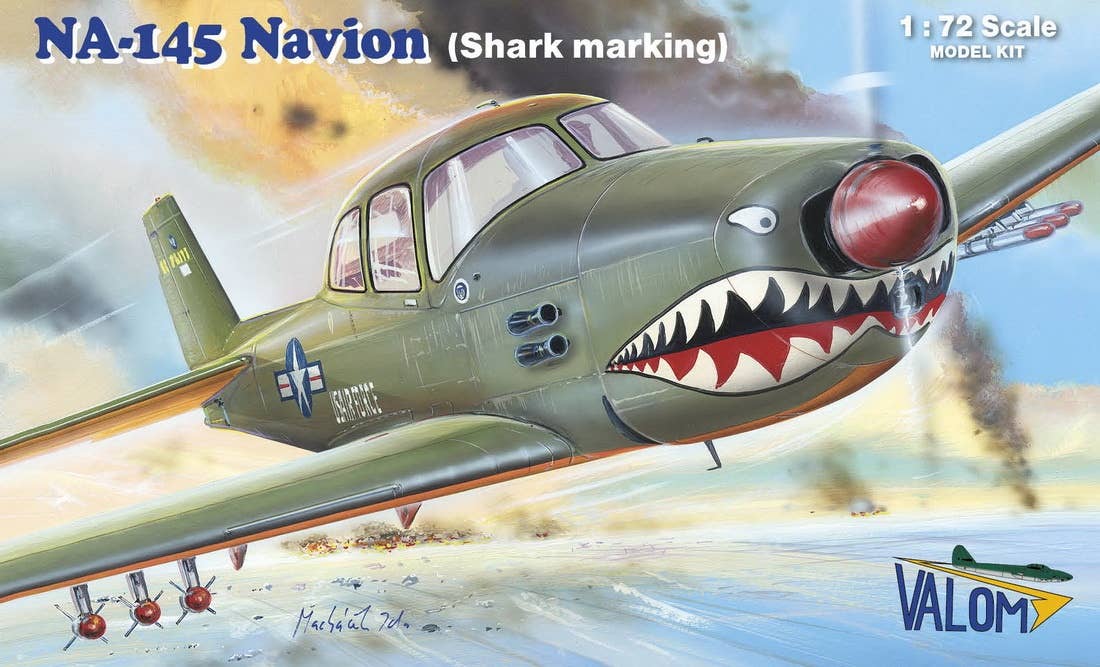 Valom 1/72  N.A. NA-145 Navion (shark marking) | 8594054291351