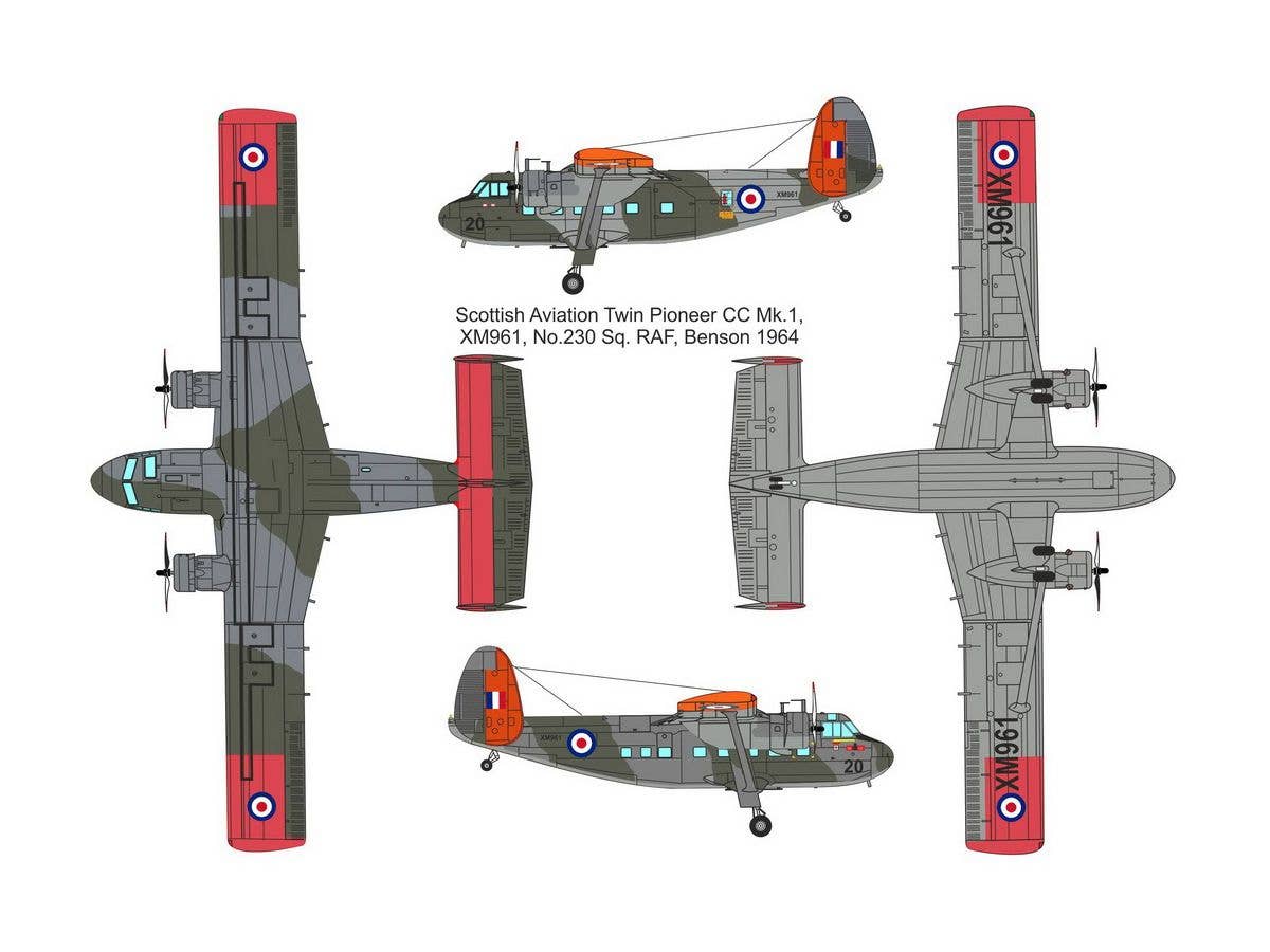 Valom 1/72 Scottish Aviation Twin Pioneer CC.Mk.I (RAF) | 8594054291368