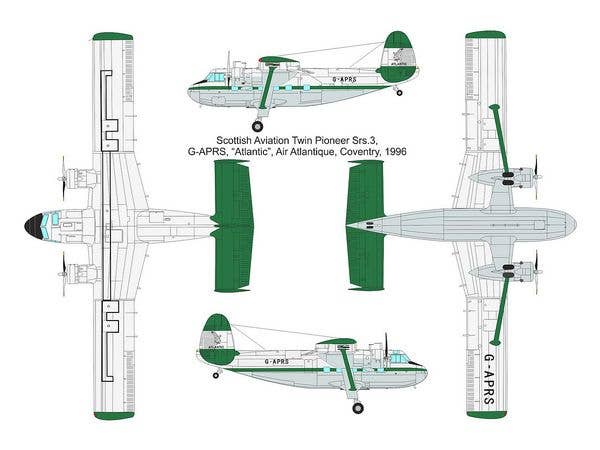 Valom 1/72 Scottish Aviation Twin Pioneer (Air Atlantique) | 8594054291375