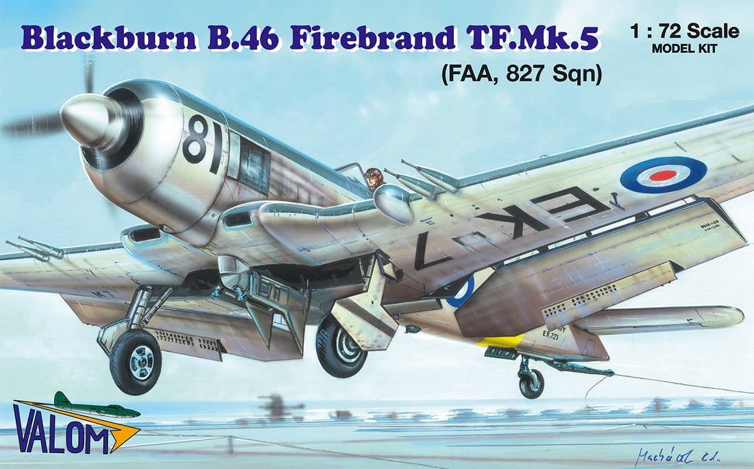 Valom 1/72 Blackburn Firebrand TF.Mk.5 (FAA, 827 Sqn) | 8594054291412
