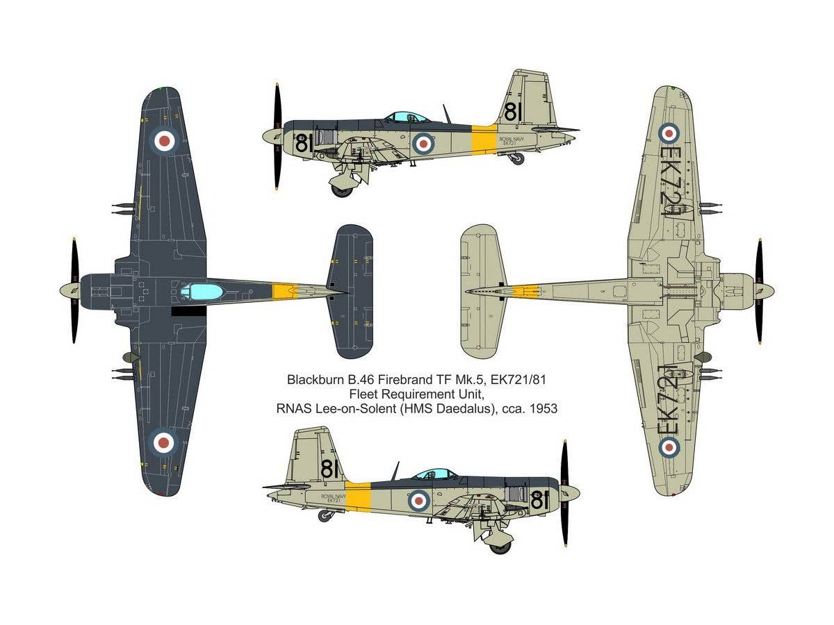 Valom 1/72 Blackburn Firebrand TF.Mk.5 (FAA, 827 Sqn) | 8594054291412