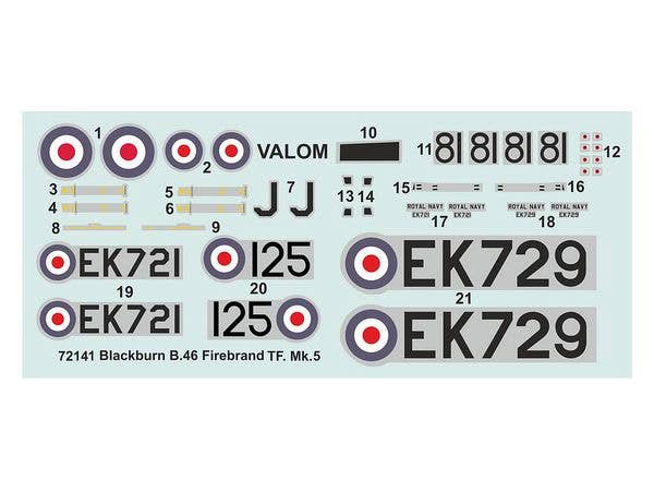 Valom 1/72 Blackburn Firebrand TF.Mk.5 (FAA, 827 Sqn) | 8594054291412