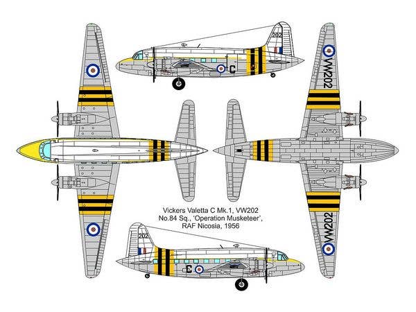Valom 1/72 Vickers Valetta C.1 (Operation Musketeer) | 8594054291504