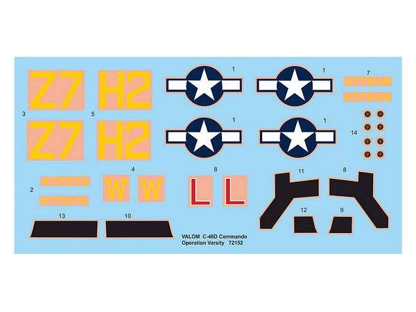Valom 1/72 Curtiss C-46D Commando (Operation Varsity) | 8594054291528