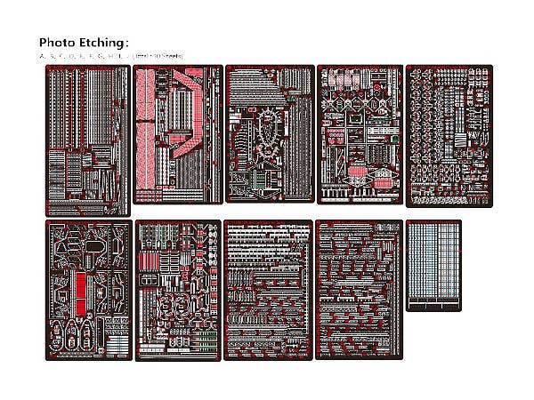 Very Fire 1/350 IJN Aircraft Carrier Taiho Detail Up Set - Part A | 4589913346246