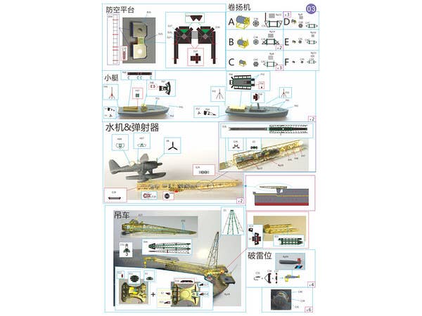 Very Fire 1/250 IJN Yamato Detail Up Set (For Arii) | 4589913231023