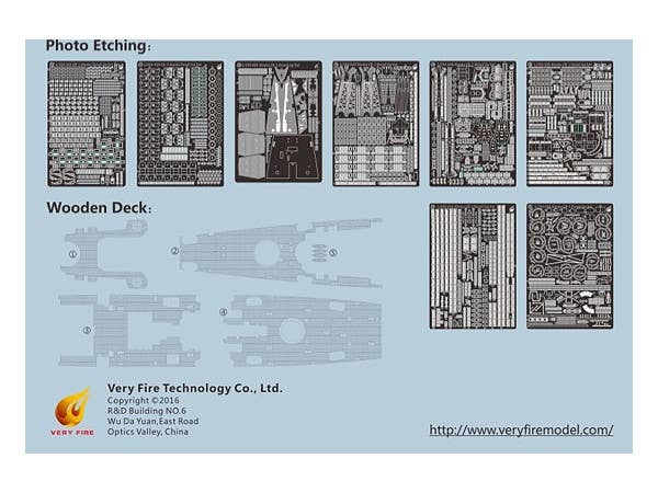 Very Fire 1/350 USS CB-1 Alaska Detail Up Set (For Hobby Boss 86513) | 4589913231054