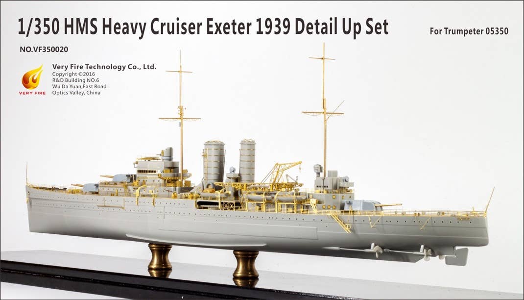 Very Fire 1/350 HMS Heavy Cruiser Exeter 1939 Detail Up Set (For Trumpeter 05350) | 4589913284005