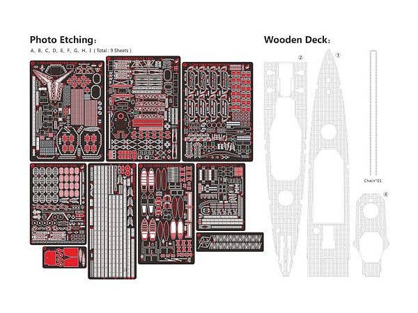 Very Fire 1/350 HMS Heavy Cruiser Exeter 1939 Detail Up Set (For Trumpeter 05350) | 4589913284005