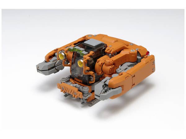 Wave Space Pod Crab-03 Orange/White (3.07 Inch Tall approx) Construction Equipment | 4943209620227