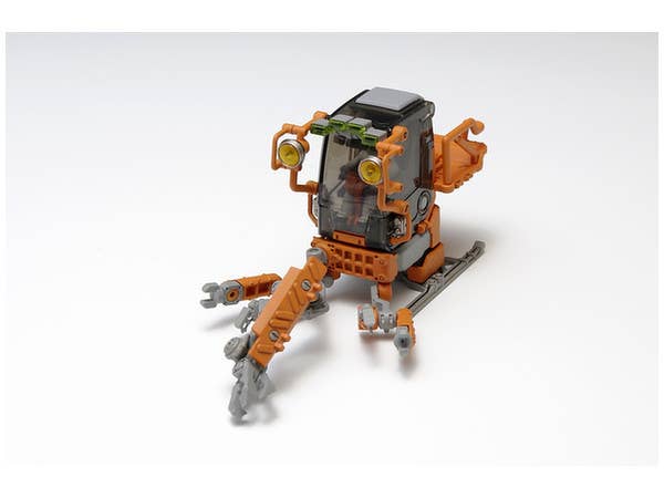 Wave Space Pod Crab-03 Orange/White (3.07 Inch Tall approx) Construction Equipment | 4943209620227