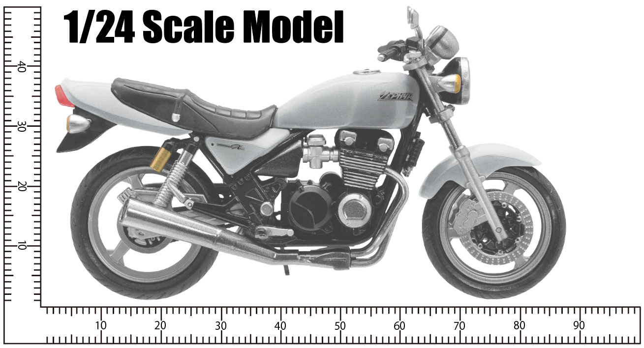 Platz Mono 1/24 Vintage Motorcycle Series Kawasaki Zephyr X Vol.2 Blind Box, Single pc | 4545782076714