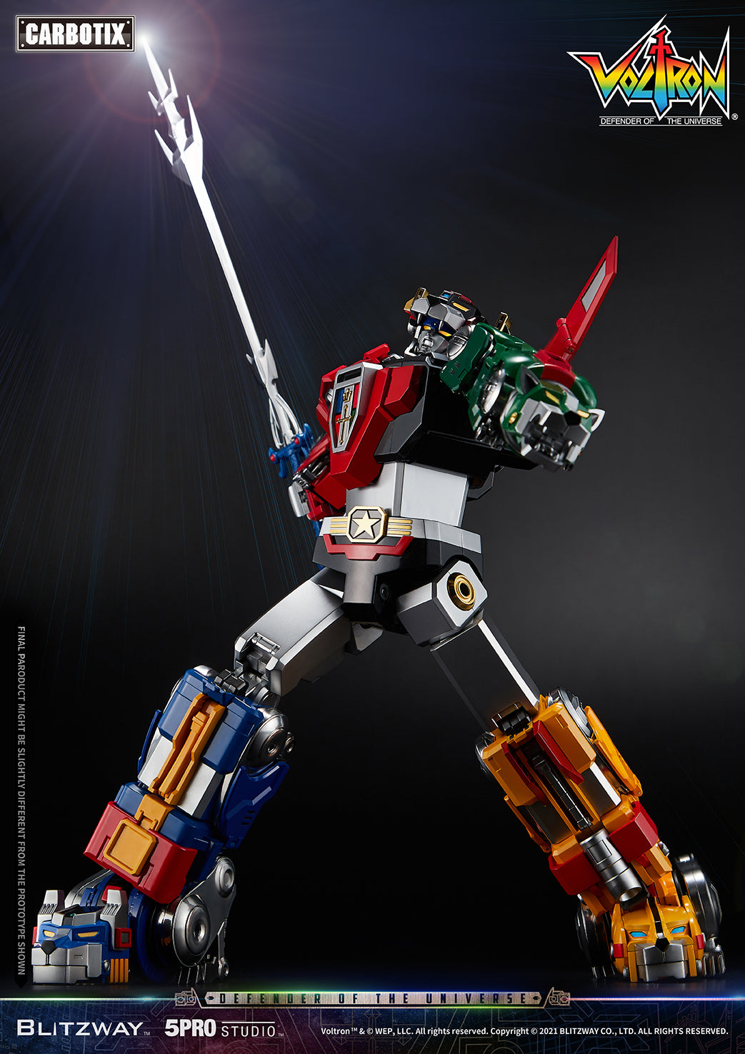 Blitzway 'Voltron' 5Pro Studio CARBOTIX Series, Action Figure | 8809321479531