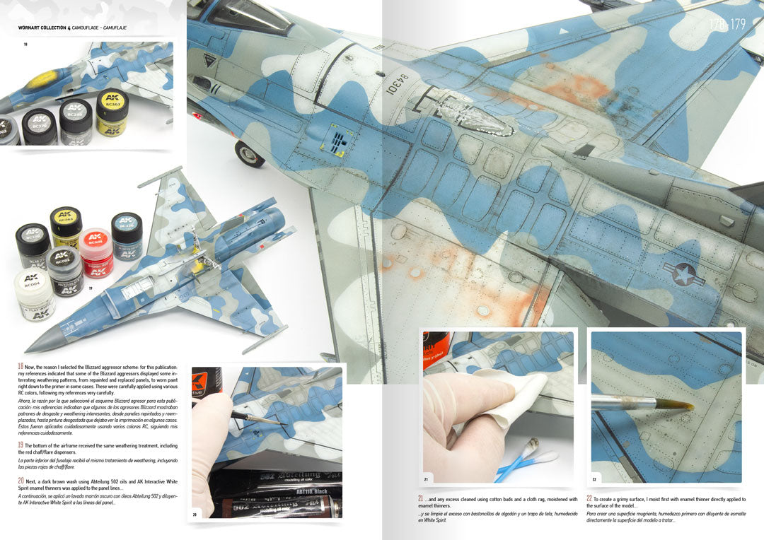 AK Interactive Worn Art Collection #04 Camouflage - Bilingual