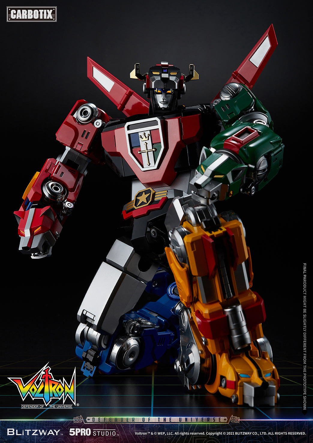 Blitzway 'Voltron' 5Pro Studio CARBOTIX Series, Action Figure | 8809321479531