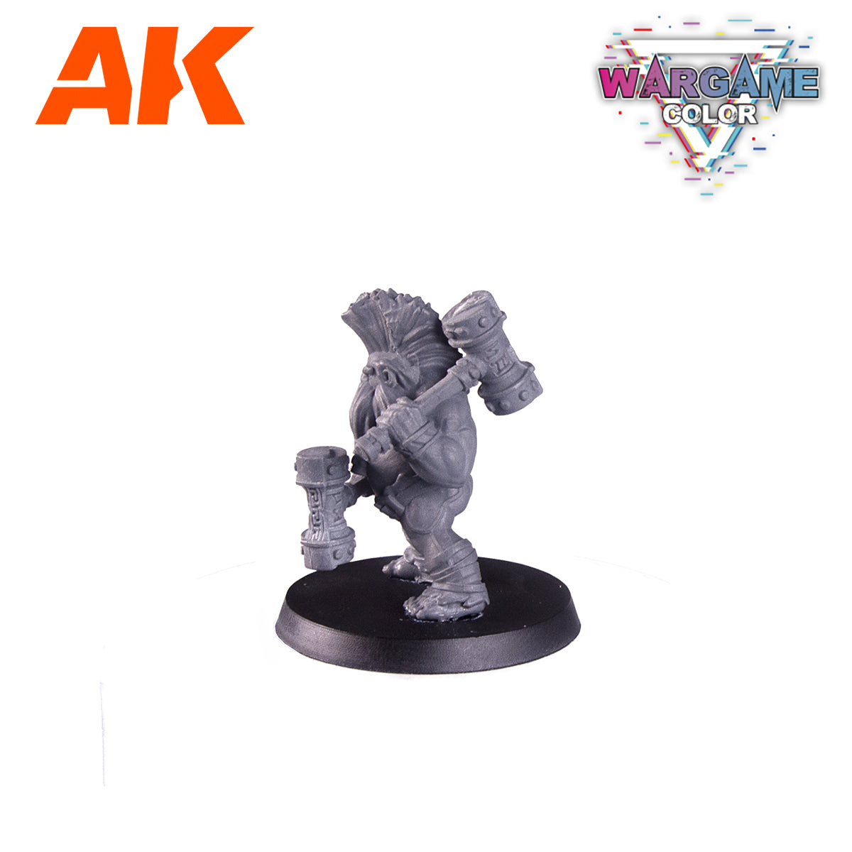 AK Interactive Wargame Starter Set - Crusher Dwarf (14 Colors & 1 Figure)