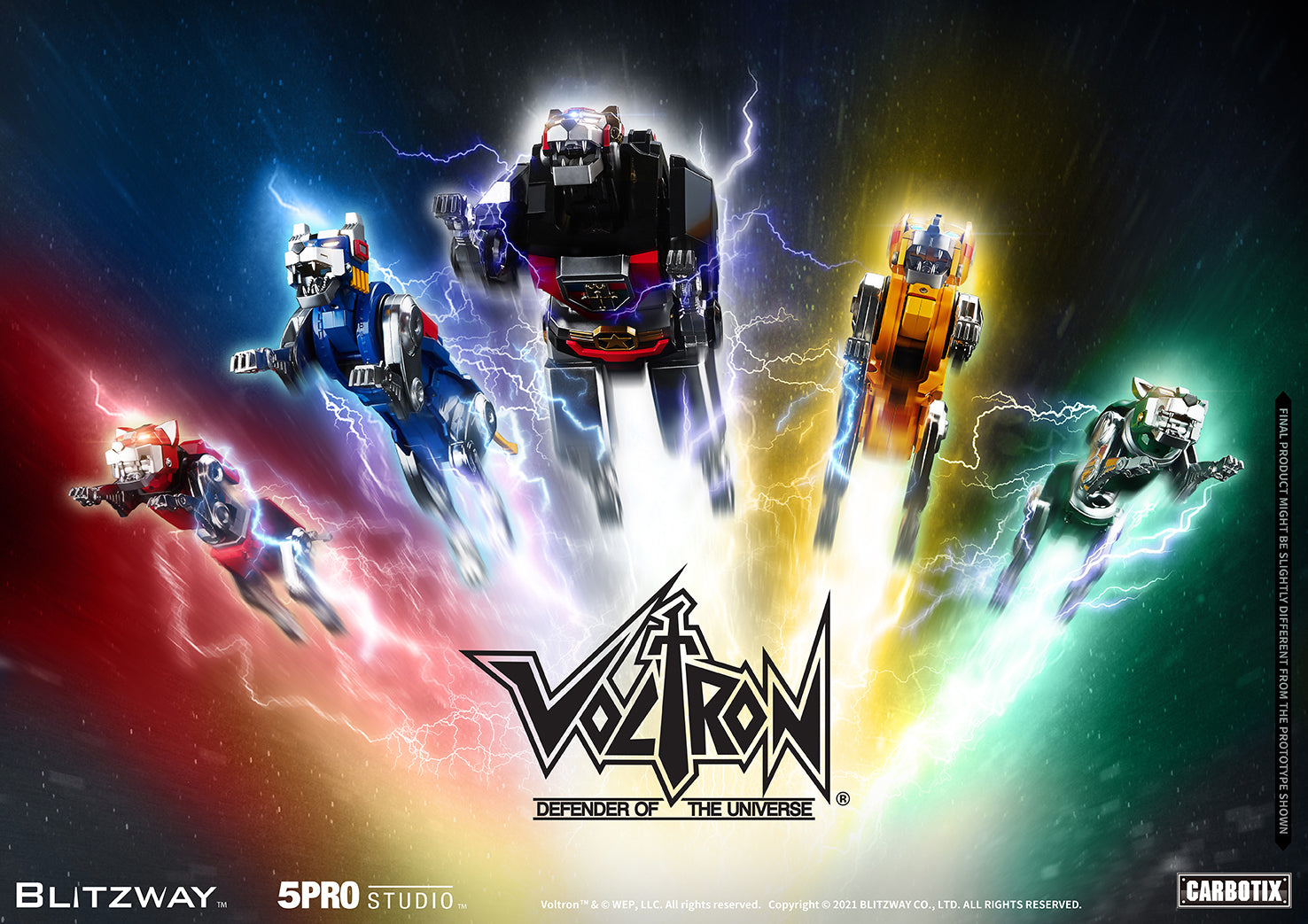 Blitzway 'Voltron' 5Pro Studio CARBOTIX Series, Action Figure | 8809321479531