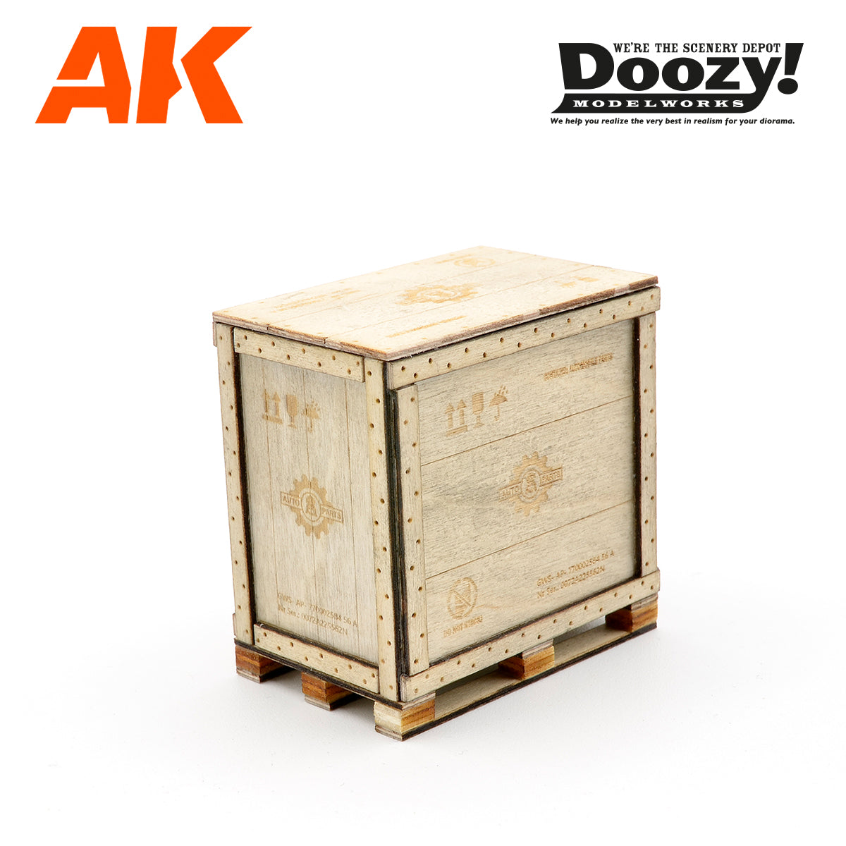 Doozy 1/24 Wooden Box Auto Parts | 8435568328969