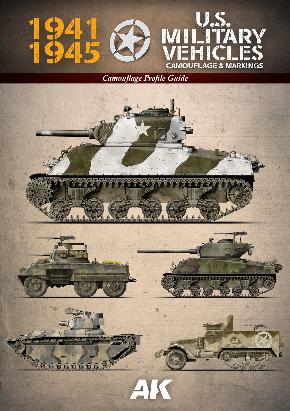 AK Interactive 1941-1945 American Military Vehicles - English | 8435568329539