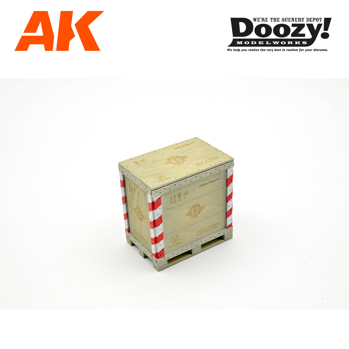 Doozy 1/24 Wooden Box Auto Parts | 8435568328969