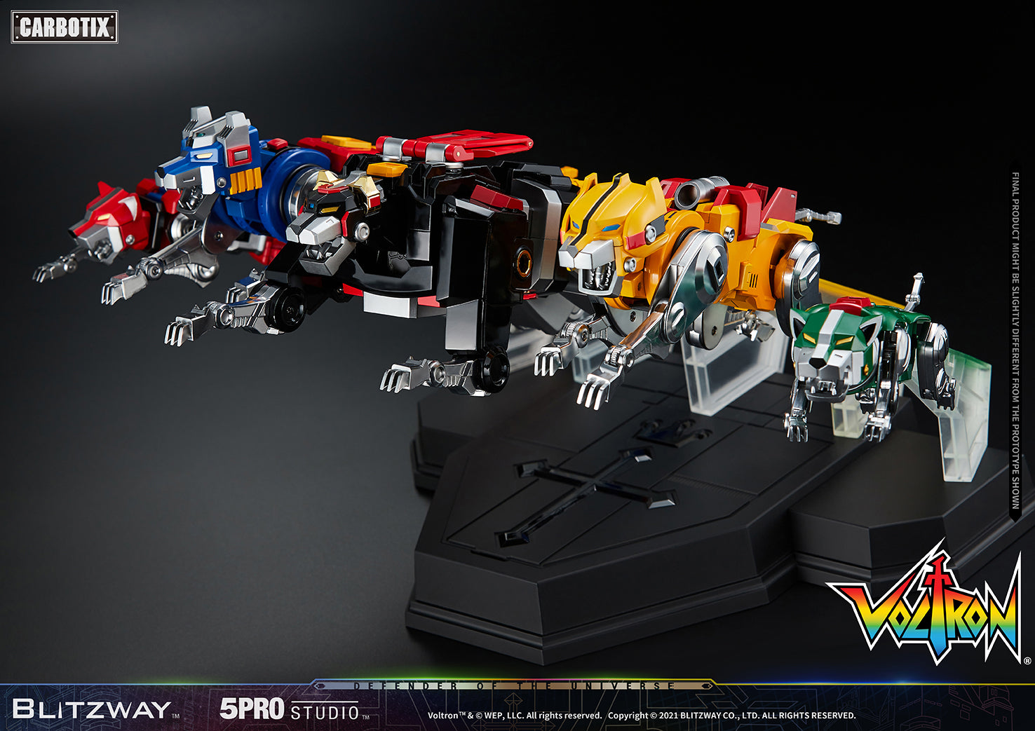Blitzway 'Voltron' 5Pro Studio CARBOTIX Series, Action Figure | 8809321479531