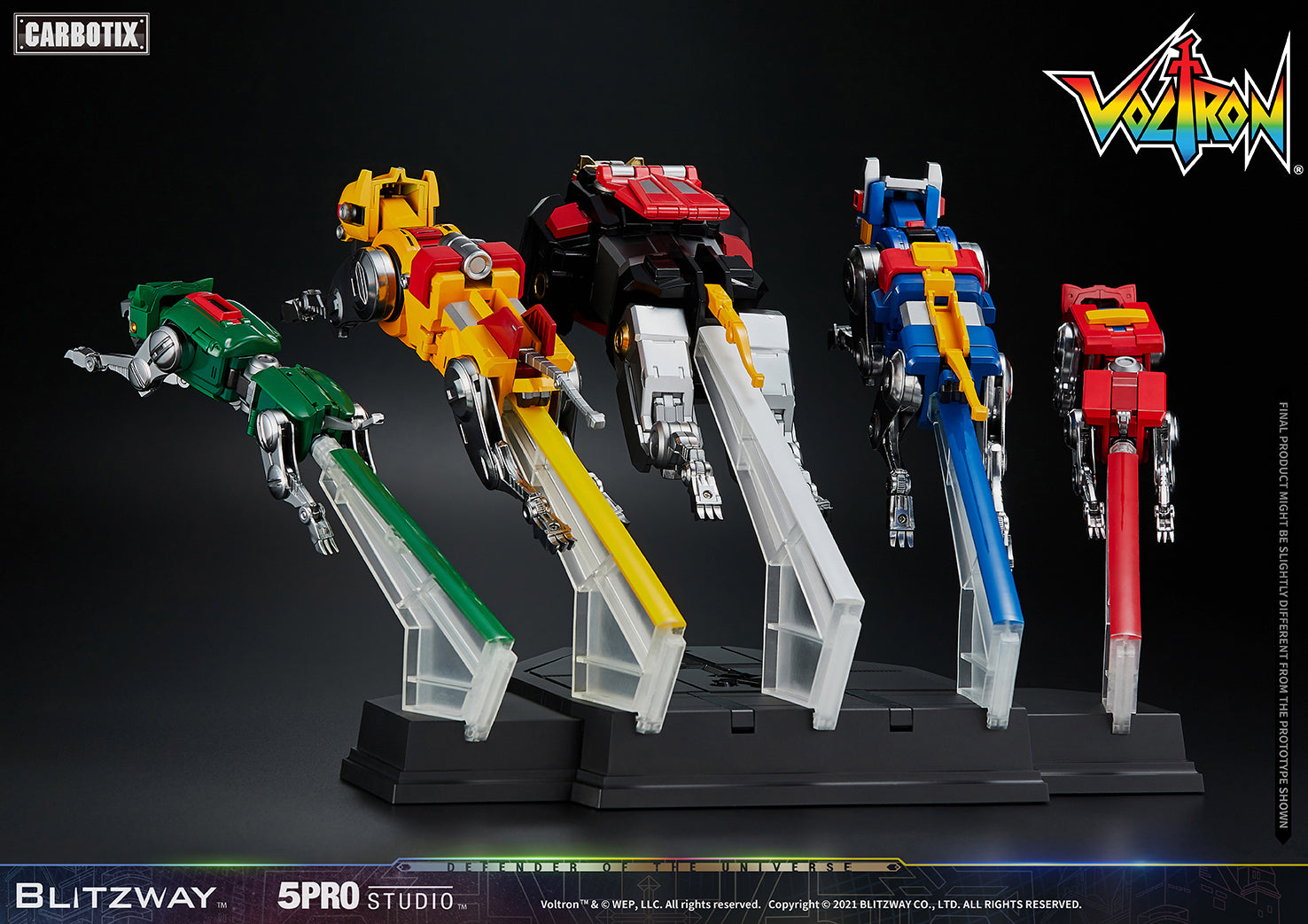 Blitzway 'Voltron' 5Pro Studio CARBOTIX Series, Action Figure | 8809321479531
